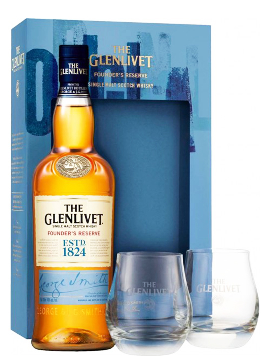 Glenlivet Founder's Reserve + 2 Pahare